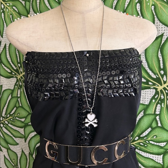 🖤Sanrio x Tokidoki White enamel heart skull pendant necklace - Picture 2 of 8